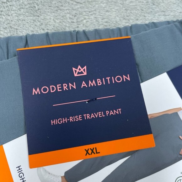 Modern Ambition Ladies High Rise Stretch Travel Pants Womens XXL Blue 2337 - Picture 5 of 14